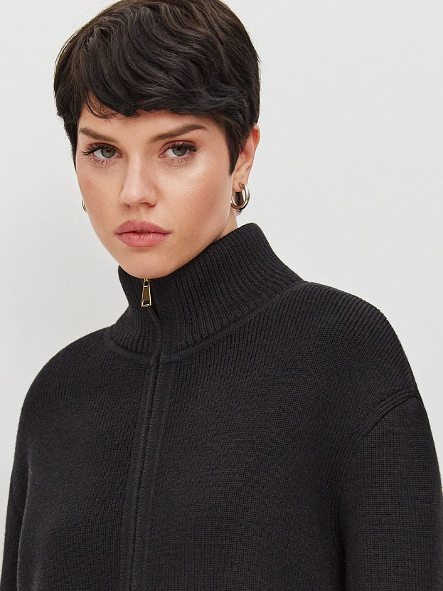 Азимут джемпер трикотажный (черный, 44-46)