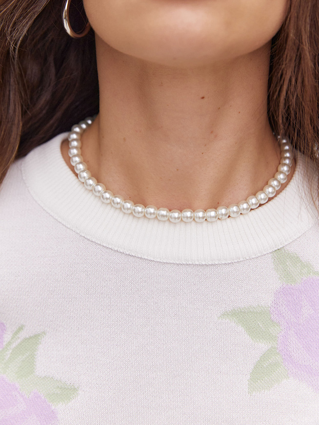 Рози джемпер трикотажный (белый, 44-46)