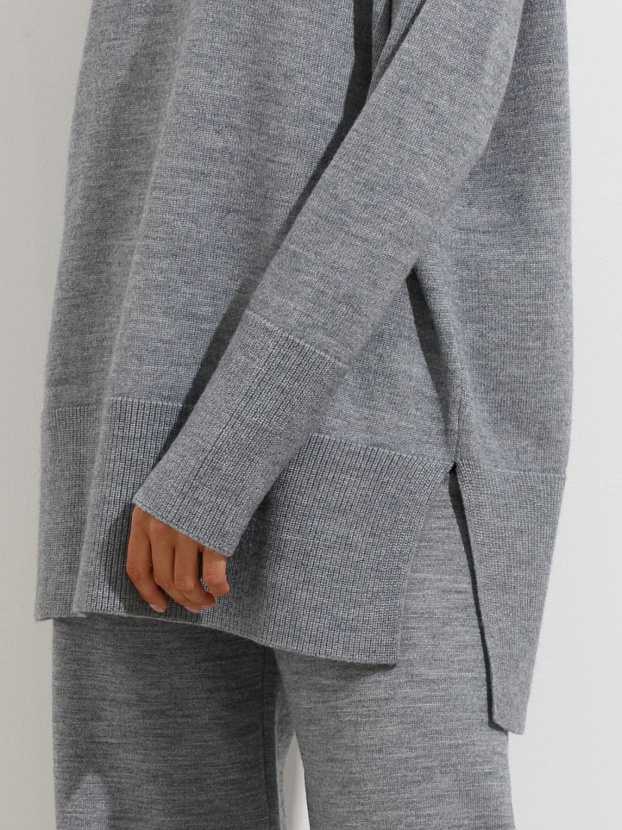 Сатурн джемпер трикотажный (серый меланж, 44-46)