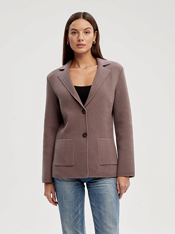 Жакет полуприлегающий из хлопка Рута