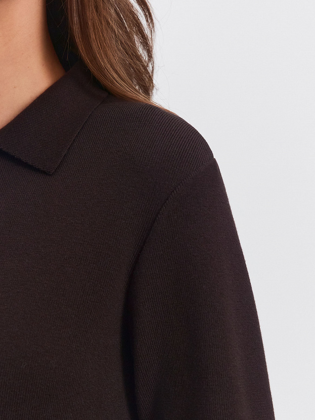 Сатори платье трикотажное (т. коричневый, 44-46)