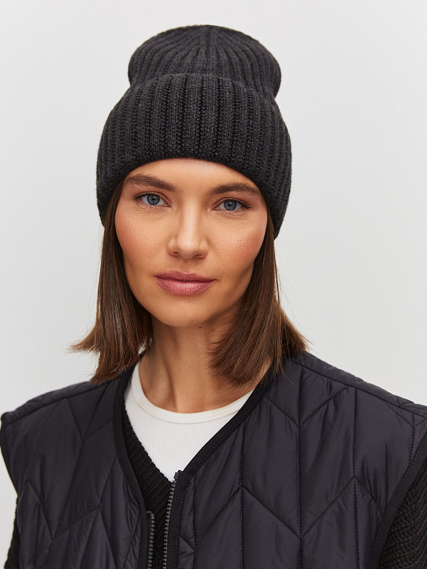 Лайт2 шапка трикотажная (серо-черный, 56-58)