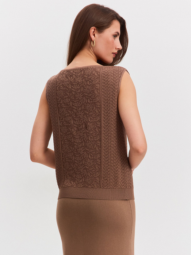 Шарлиз1 джемпер трикотажный (какао, 44-46)