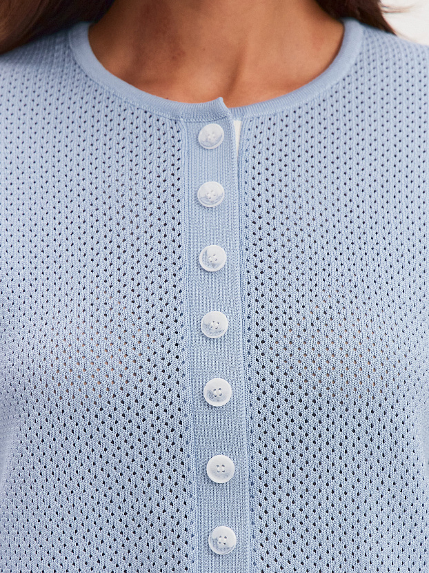 Мальта джемпер (поло) трикотажный (голубой, 44-46)