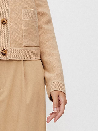 Жакет из хлопка и вискозы укороченный Ницца