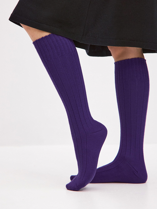 Гольфы трикотажные Степ (фиолетовый, 36-40)