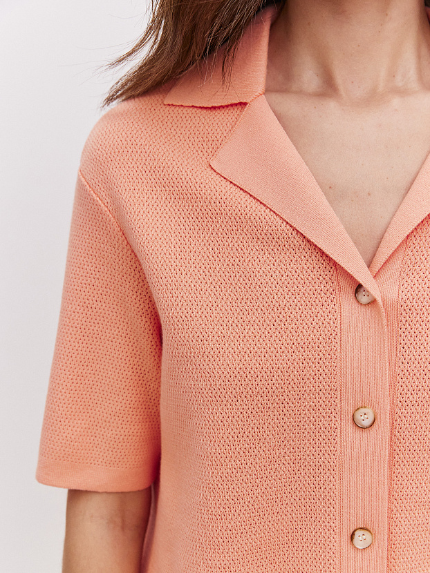 Эллада кардиган трикотажный (лососевый, 44-46)