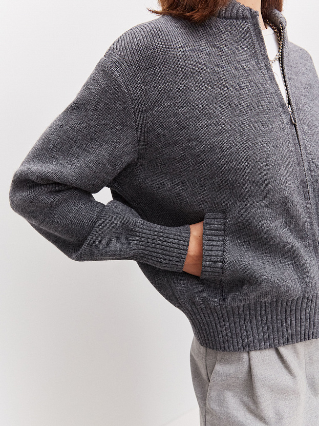 Эльба джемпер (бомбер) трикотажный (маренго, 44-46)