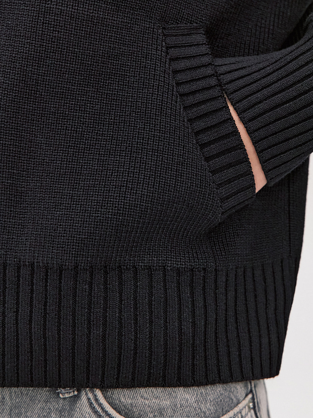 Честер джемпер (бомбер) трикотажный (черный, 44-46)