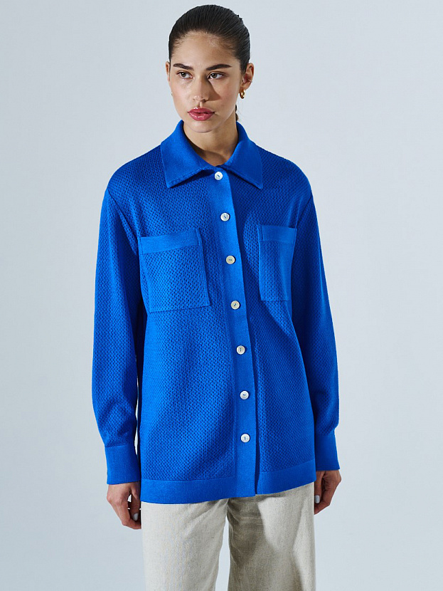 Джули кардиган трикотажный (ультрамарин, 44-46)