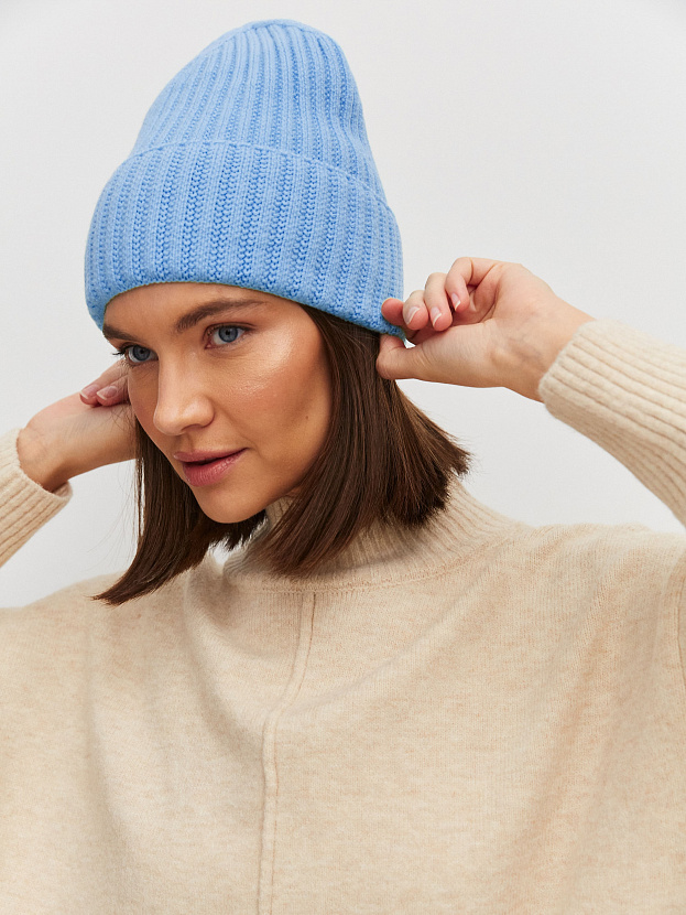 Лайт2 шапка трикотажная (темно-голубой, 56-58)