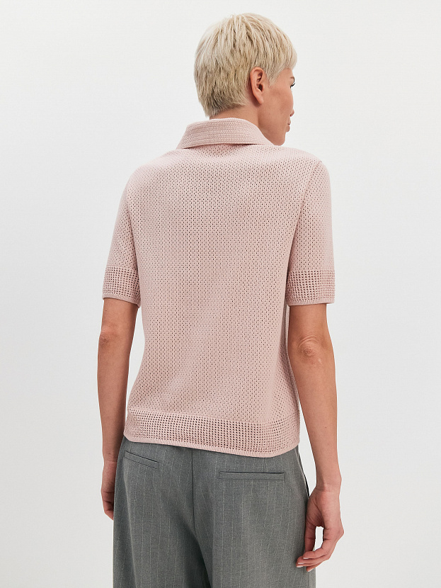 Симоне джемпер (футболка) трикотажный (пудровый, 44-46)