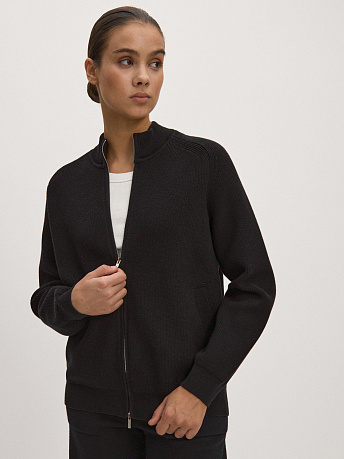 Бомбер из хлопка с воротником-стойкой Денвер