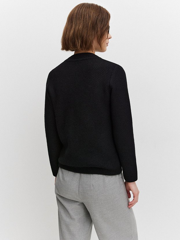 Аника кардиган трикотажный (черный, 44-46)