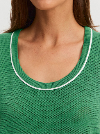 Майка из хлопка и вискозы Оливия