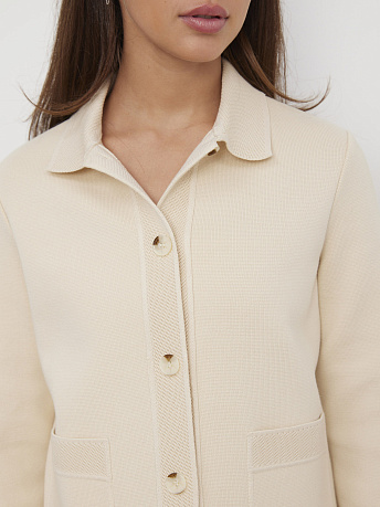 Жакет из хлопка и вискозы укороченный Ницца