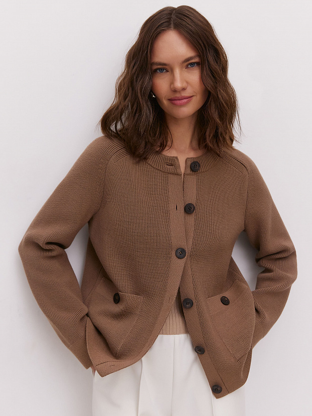 Джейн кардиган трикотажный (какао, 44-46)