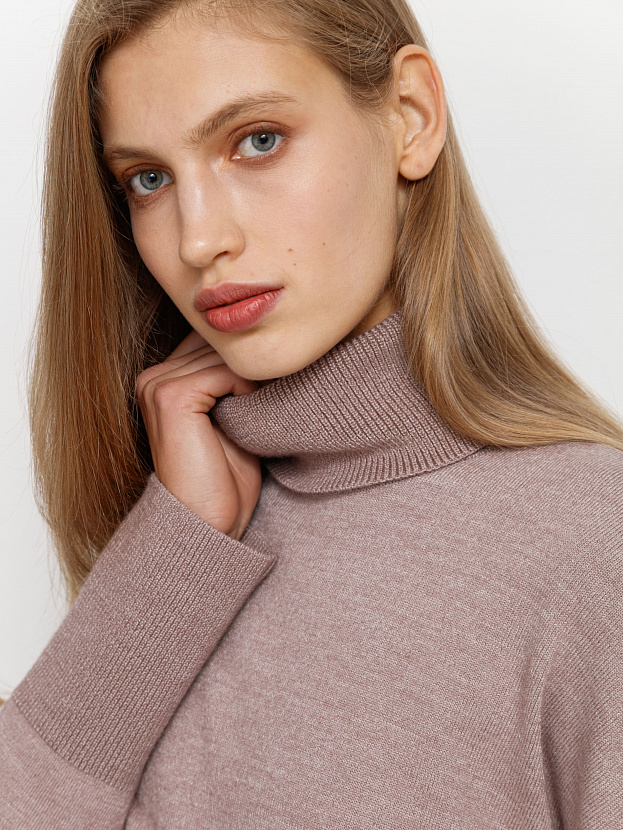 Сатурн костюм (джемпер+брюки) трикотажный (розовато-серый, 40-42/164-170)