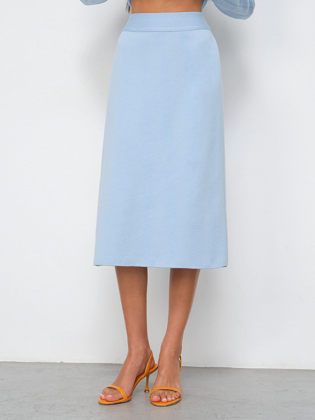 Моне юбка трикотажная (голубой, 46)