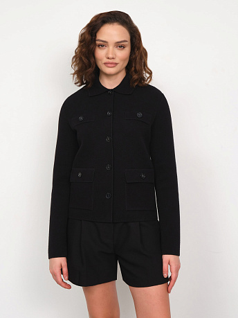 Жакет из хлопка с карманами Марсо