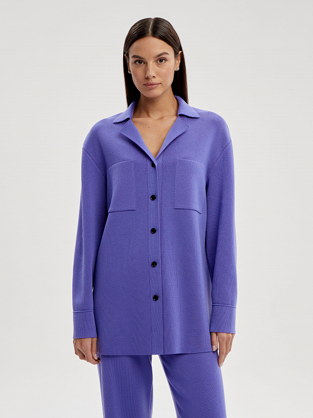 Портофино костюм (рубашка+брюки) трикотажный (фиолетовый, 40-42/164-170)