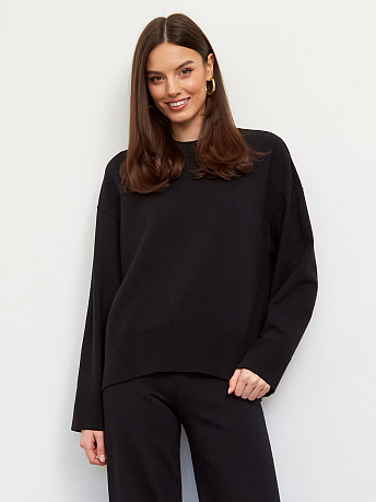 Джемпер из шерсти мериноса и вискозы Дания