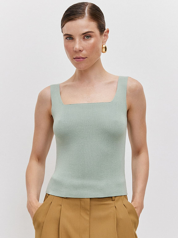 Илария майка трикотажная (светло-зеленый, 44-46)