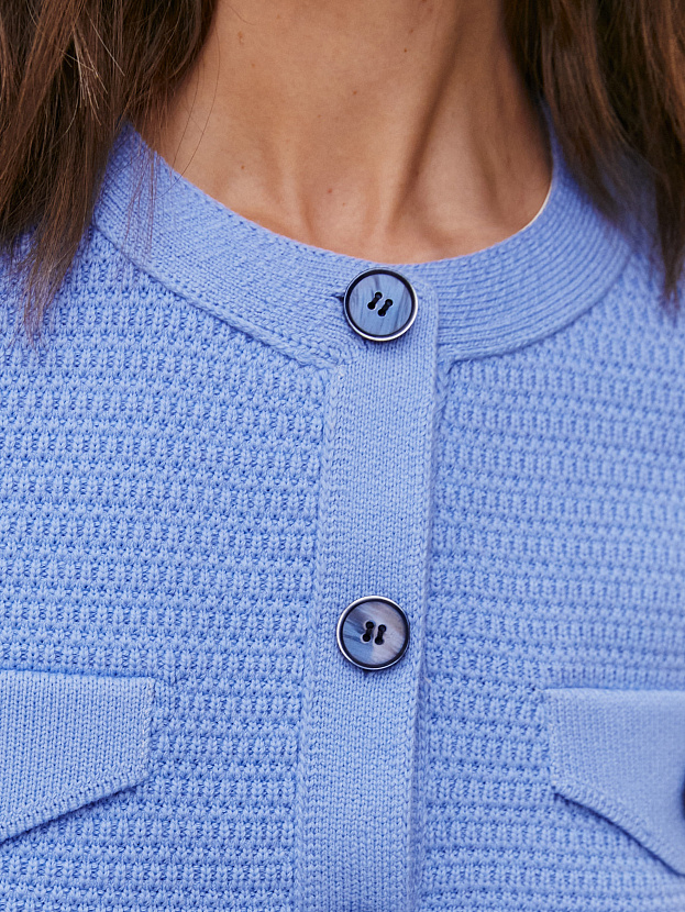 Шарм жакет трикотажный (василек, 46)