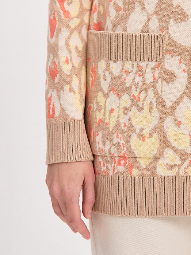 Гарда кардиган трикотажный (бежевый/кремовый, 44-46)