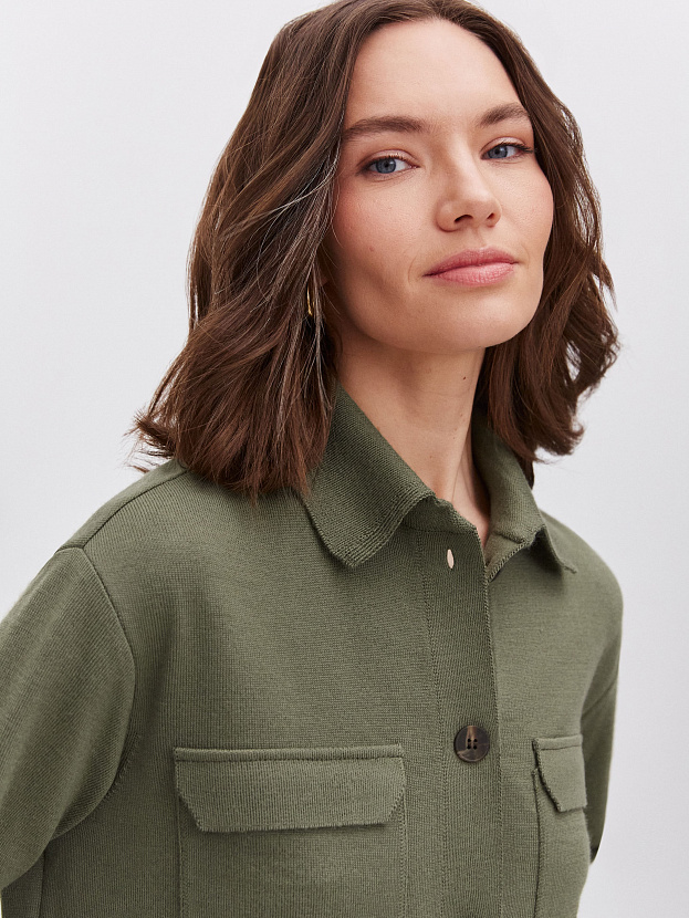 Джемми костюм ( рубашка+брюки ) трикотажный (хаки, 40-42/164-170)