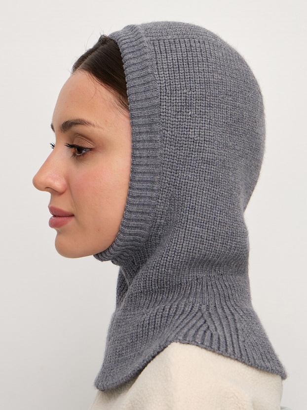 Экрю капор трикотажный (св. маренго, 56-58)