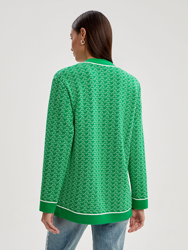 Сандро кардиган трикотажный (ярко-зеленый, 44-46)