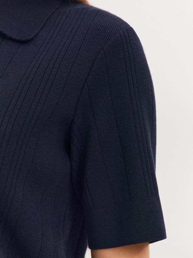 Лусио джемпер (поло) трикотажный (темно-синий, 44-46)