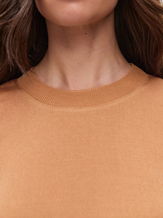 Адель джемпер (футболка) трикотажный (т.бежевый, 44-46)