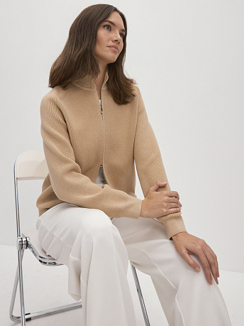 Бомбер из хлопка с воротником-стойкой Денвер