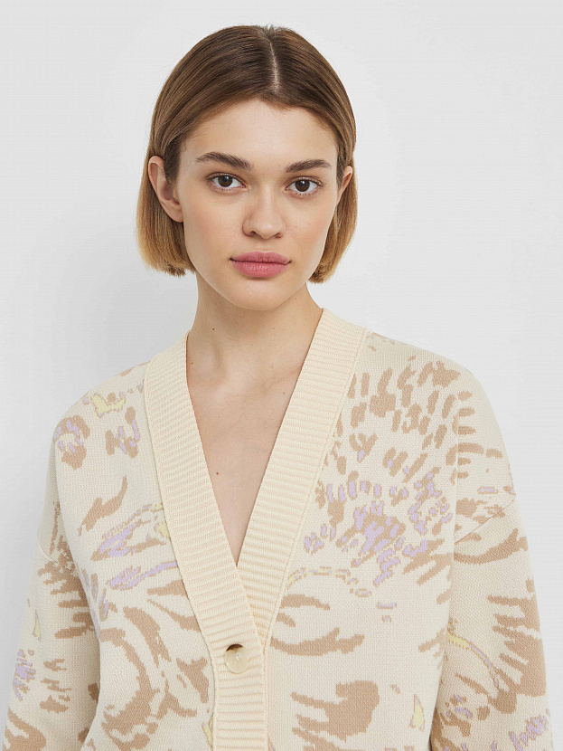 Гарда кардиган трикотажный (кремовый, 44-46)