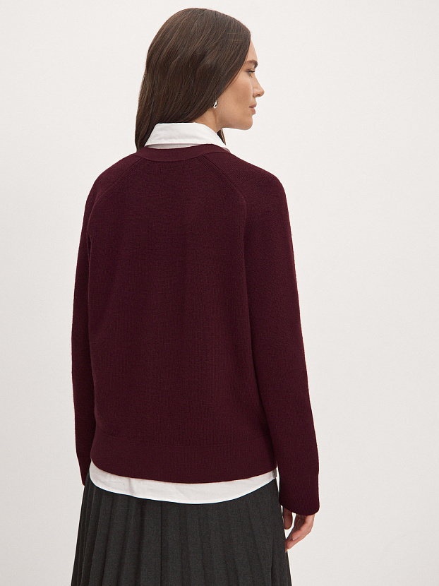 Рига кардиган трикотажный (бордо, 44-46)