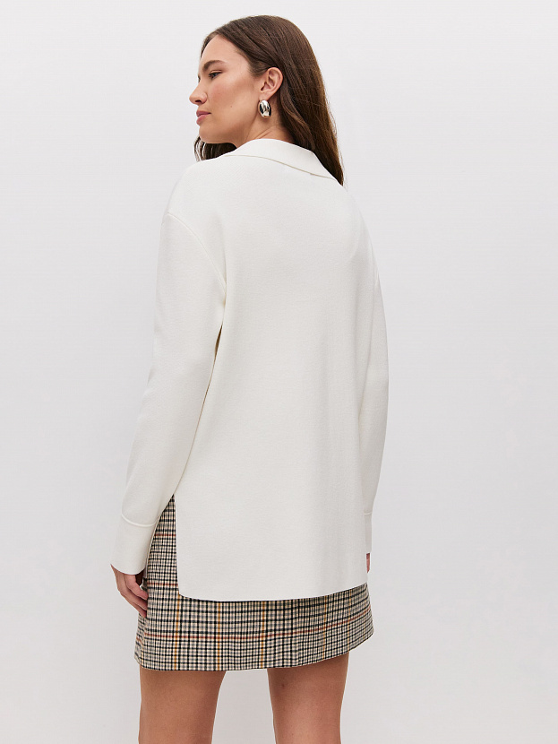 Фрида жакет трикотажный (белый, 44-46)