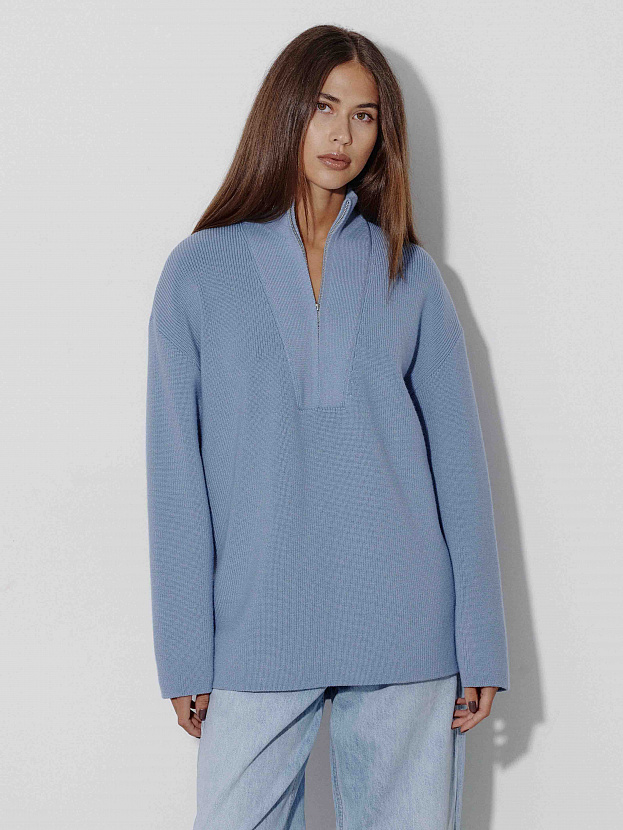 Голди джемпер трикотажный (серо-голубой, 44-46)