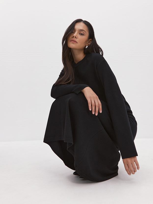 Мисти юбка трикотажная (черный, 44-46)