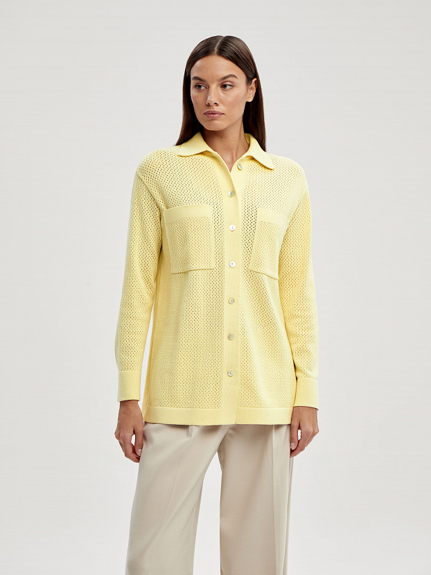 Джули кардиган трикотажный (желтый, 44-46)