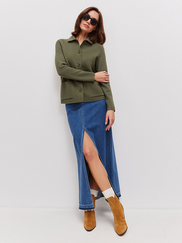 Аврора жакет трикотажный (полынь, 44-46)