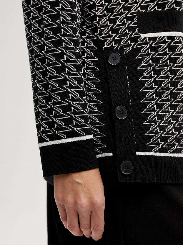 Сандро кардиган трикотажный (черный, 44-46)