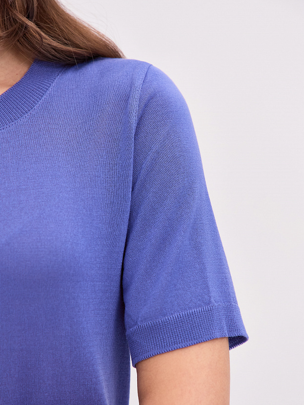 Адель джемпер (футболка) трикотажный (фиолетовый, 44-46)