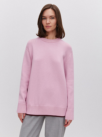 Джемпер из шерсти мериноса с акцентными полосками Кураж