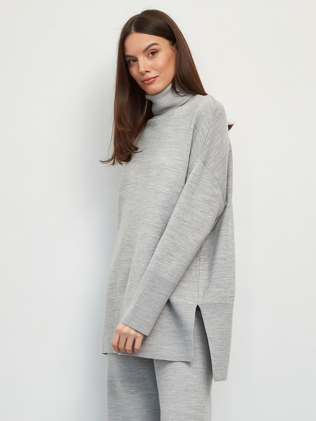 Сатурн джемпер трикотажный (св.серый меланж, 44-46)