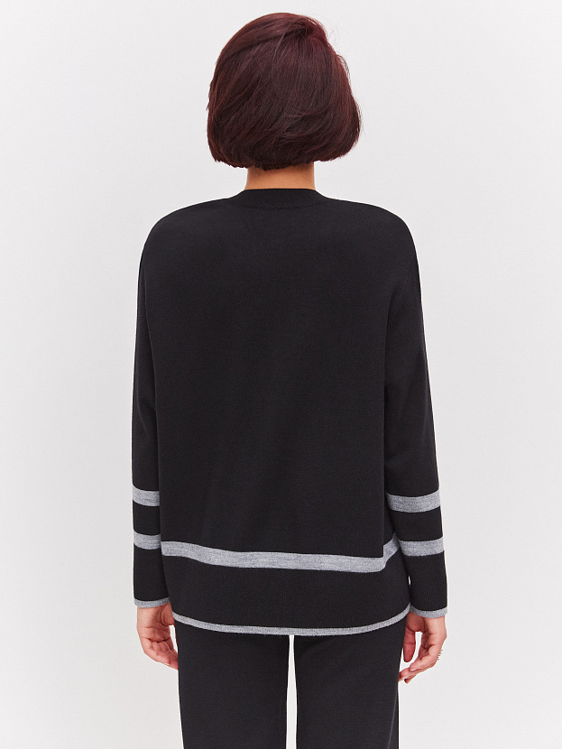 Стрит джемпер трикотажный (черный, 44-46)