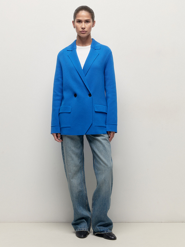 Монако пиджак трикотажный (ультрамарин, 44-46)