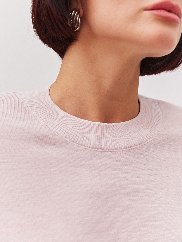 Стрит джемпер трикотажный (бледно-розовый, 44-46)