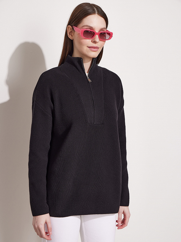 Райди джемпер трикотажный (черный, 44-46)